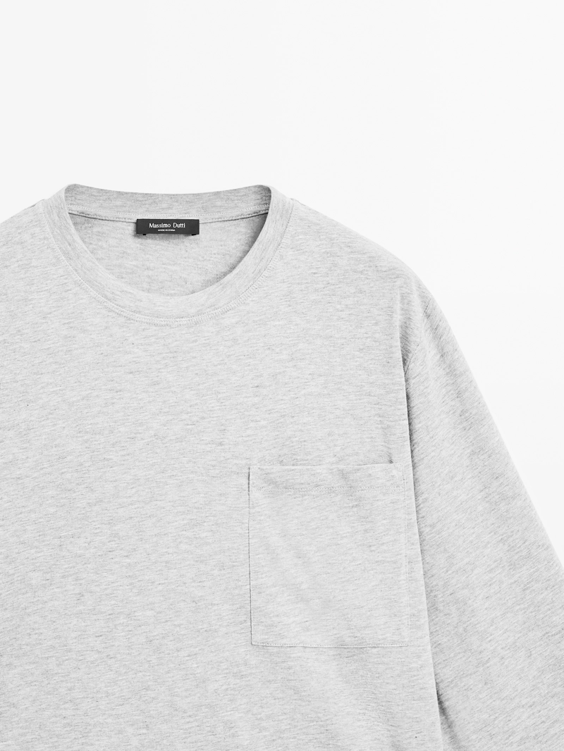 Футболка oversize с карманами