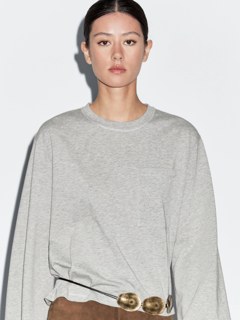 Футболка oversize с карманами