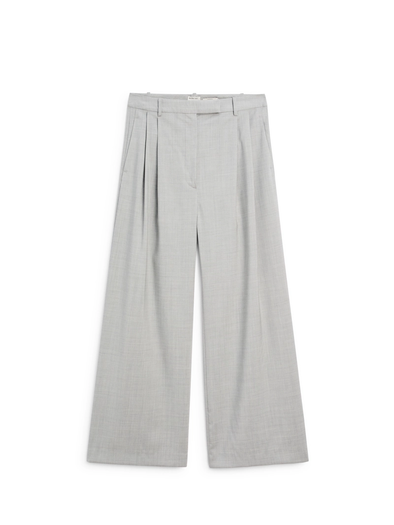 100% шерстяные широкие брюки на десятилях - studio