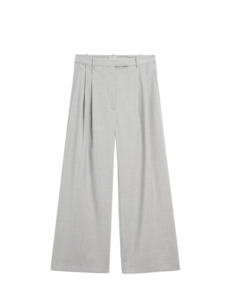 100% шерстяные широкие брюки на десятилях - studio