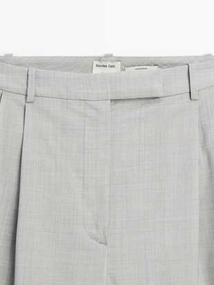 100% шерстяные широкие брюки на десятилях - STUDIO- Заказать в России