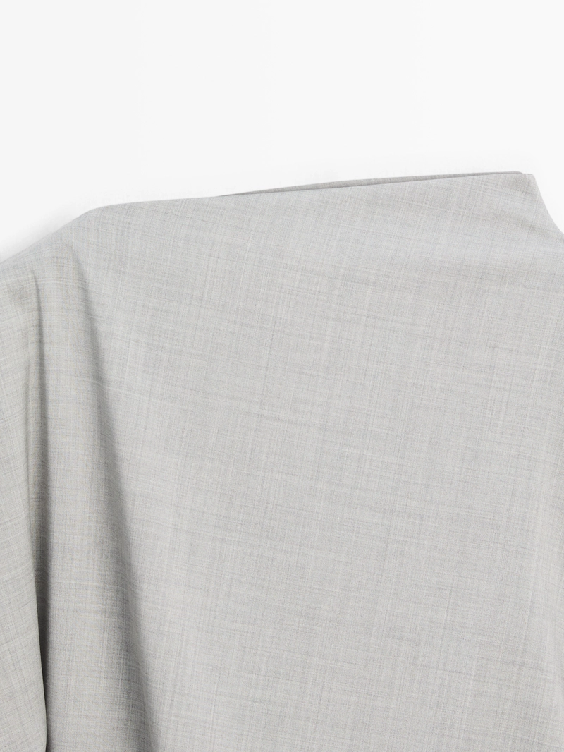 Блуза с асимметричным оборками из 100% шерсти - studio