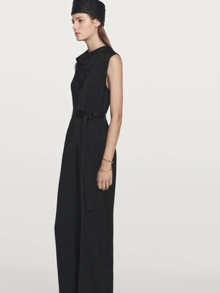 Комбинезон из потрясающего атласа- Заказать в России