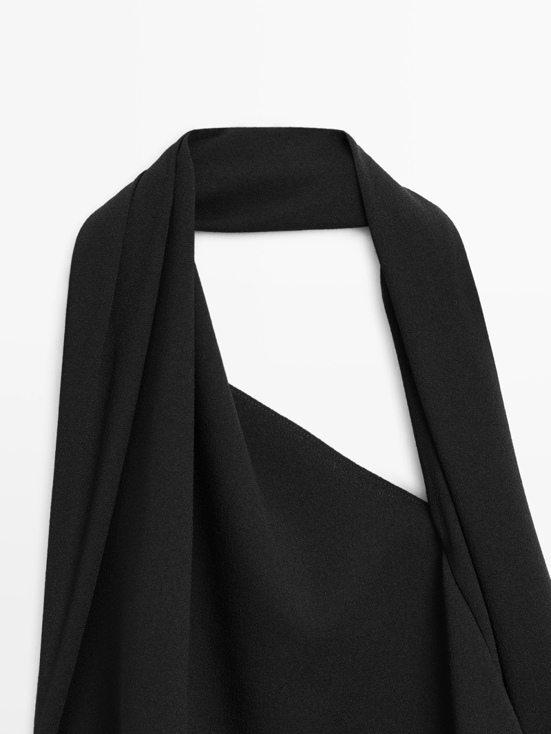 Длинное платье с открытой спиной - limited