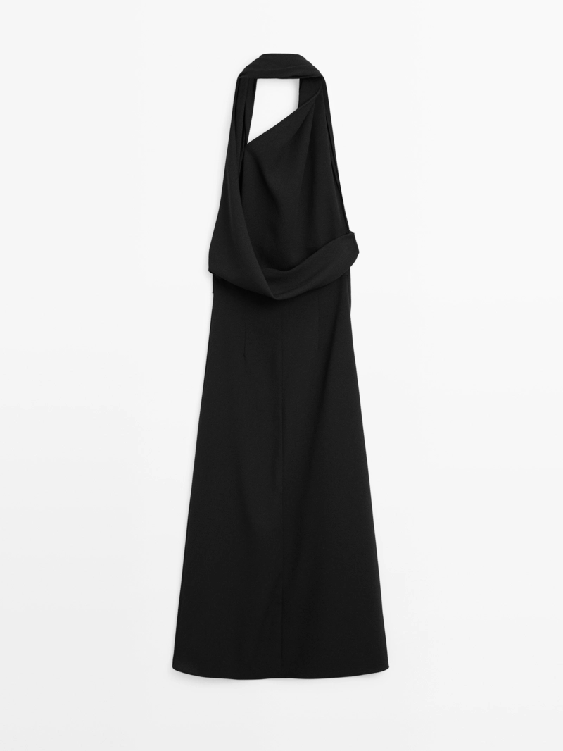 Длинное платье с открытой спиной - limited