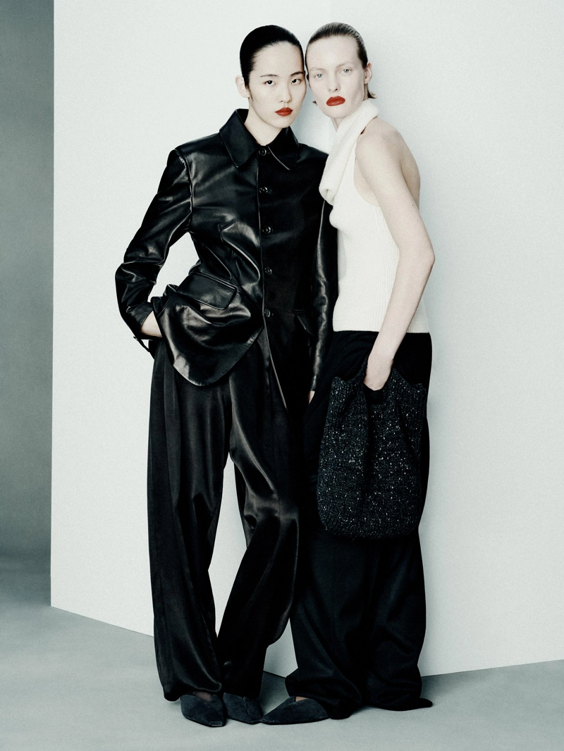 Кожаный блейзер с пуговицами - limited