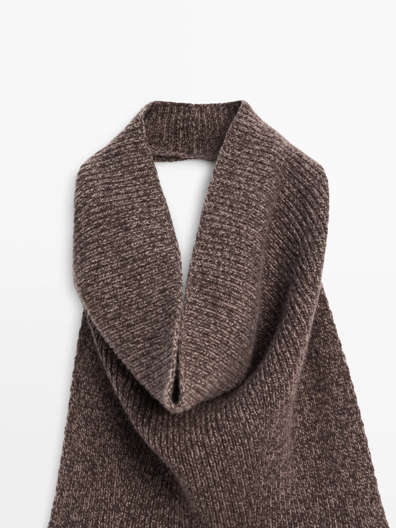 Топ с грудкой из шерсти и шелка - limited