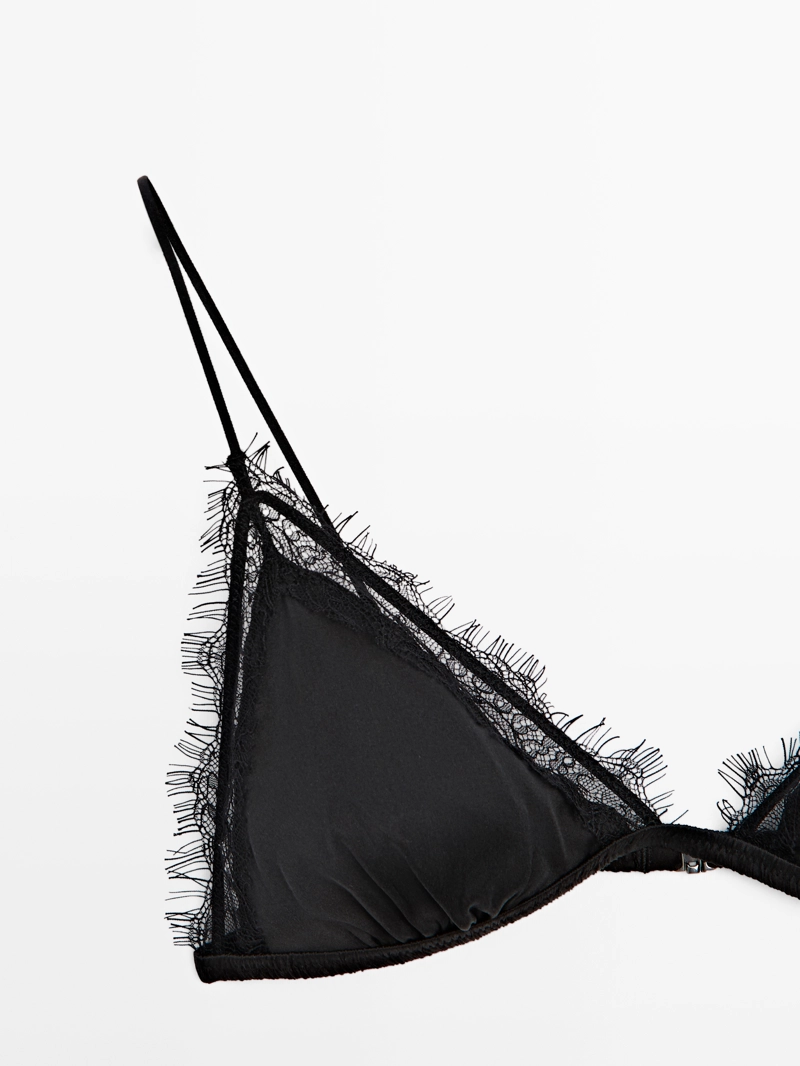 Топ из шелково-шерстяной ткани с кружевными деталями