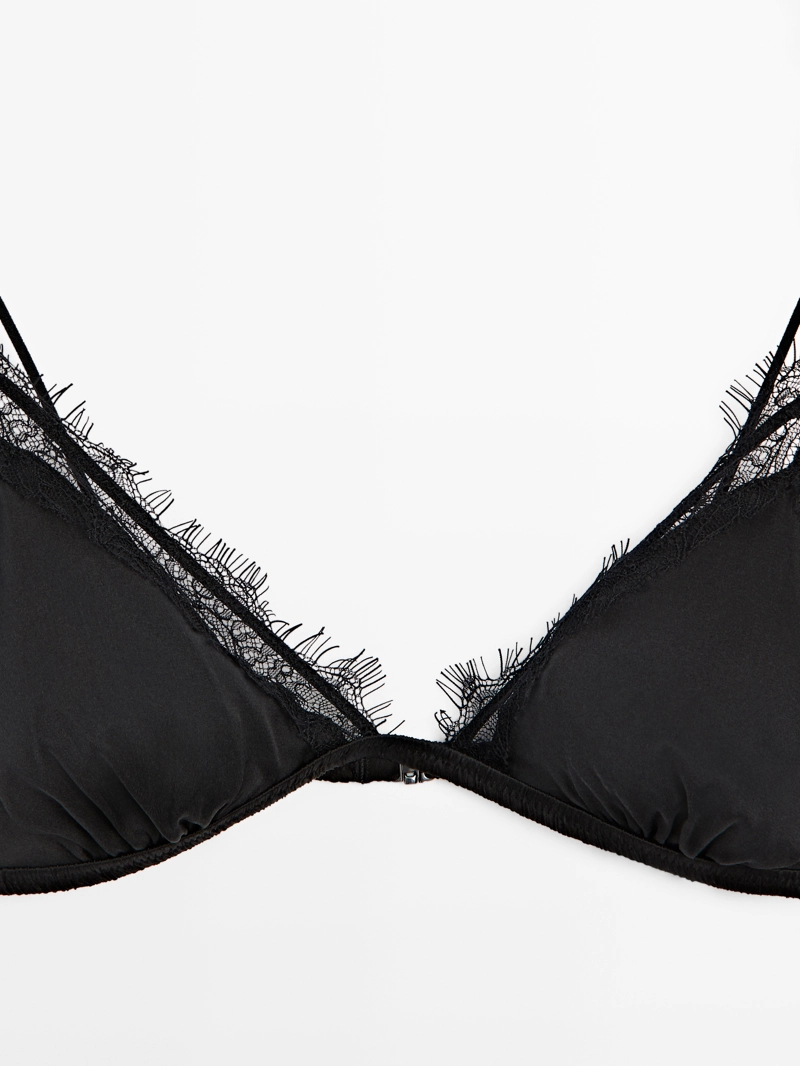 Топ из шелково-шерстяной ткани с кружевными деталями