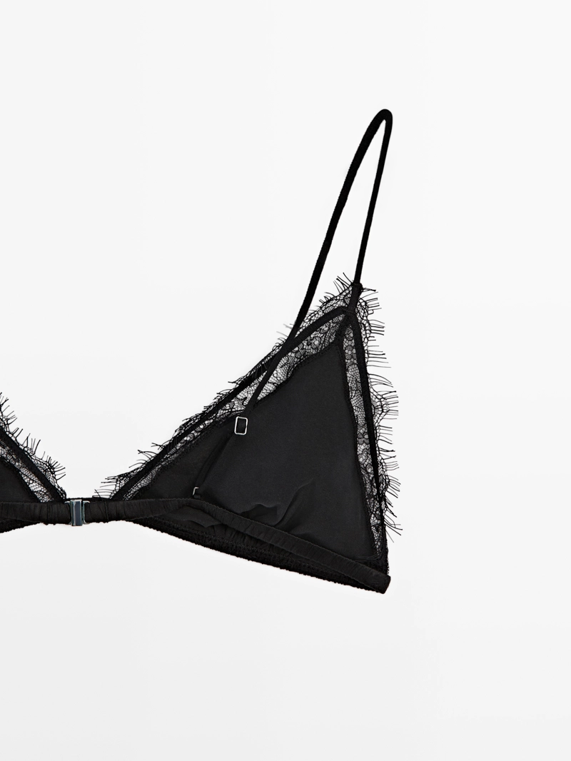 Топ из шелково-шерстяной ткани с кружевными деталями