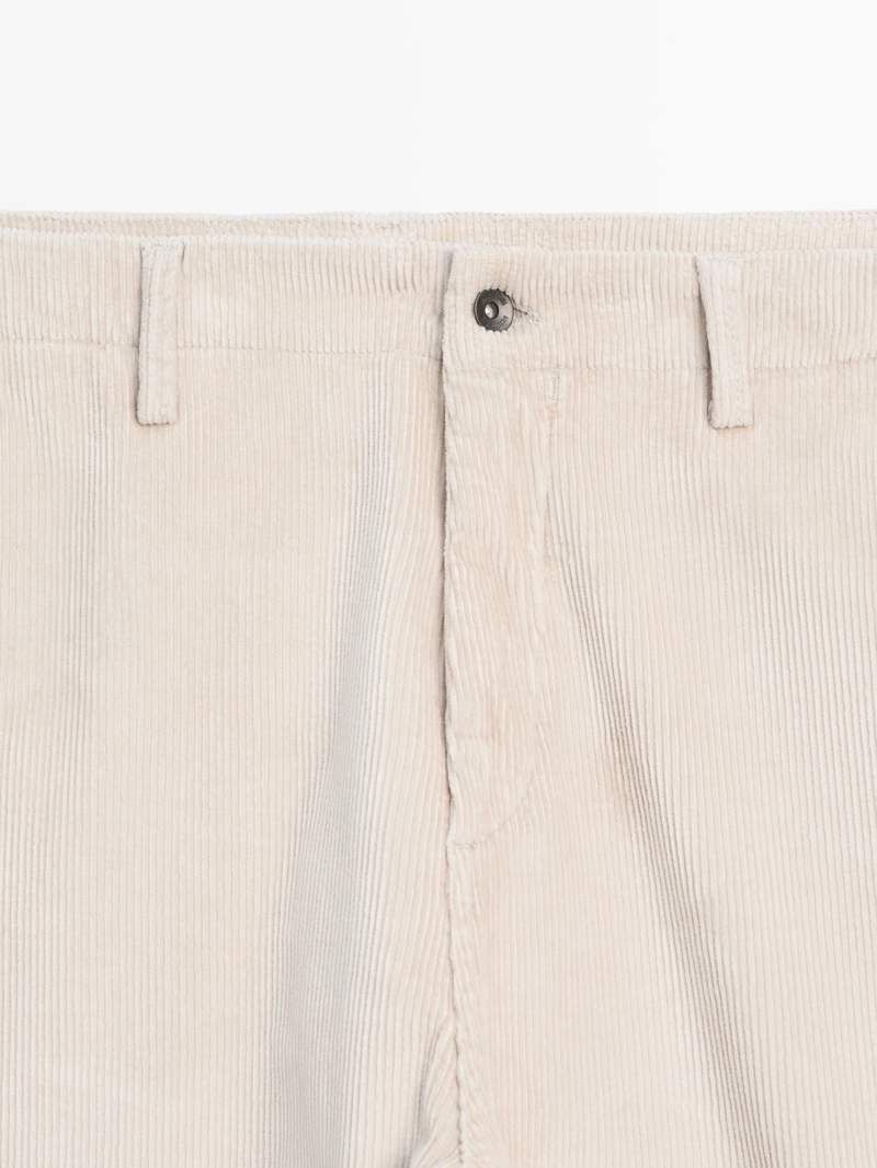 Джинсовые брюки из вельвета с эффектом денима свободного кроя