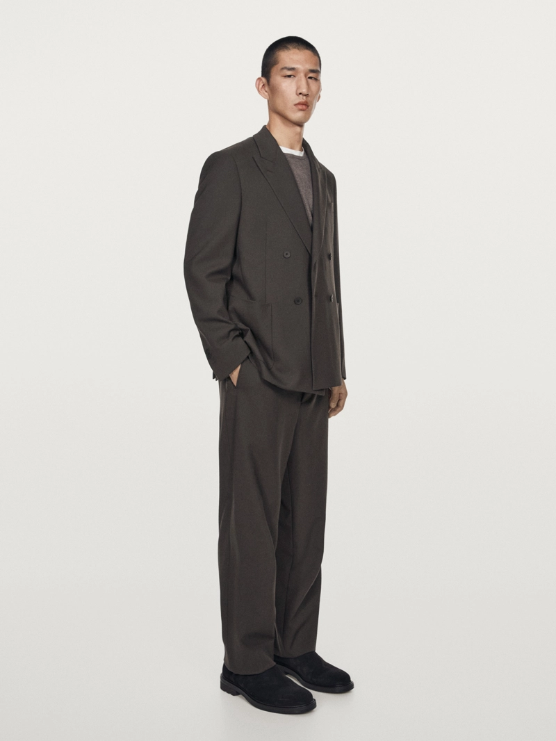 Брюки из 100% шерсти для костюма - limited