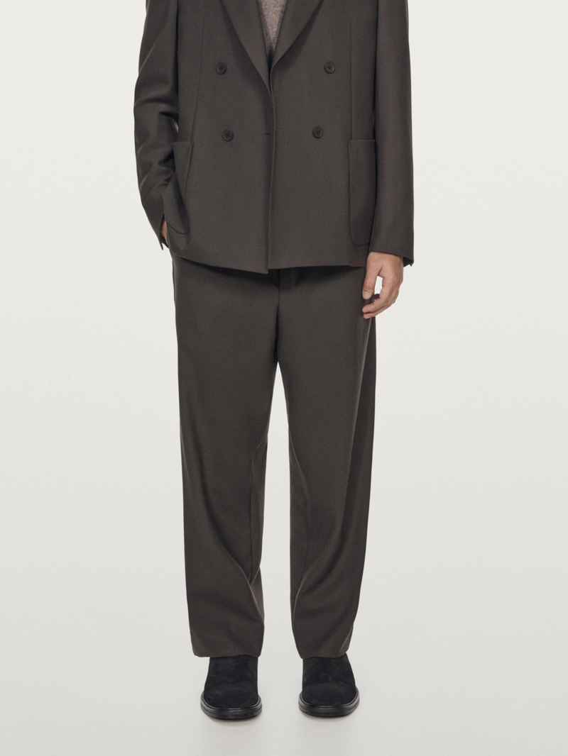 Брюки из 100% шерсти для костюма - limited