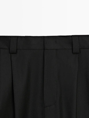 Брюки для костюма из металло-шерстяной ткани - LIMITED- Заказать в России