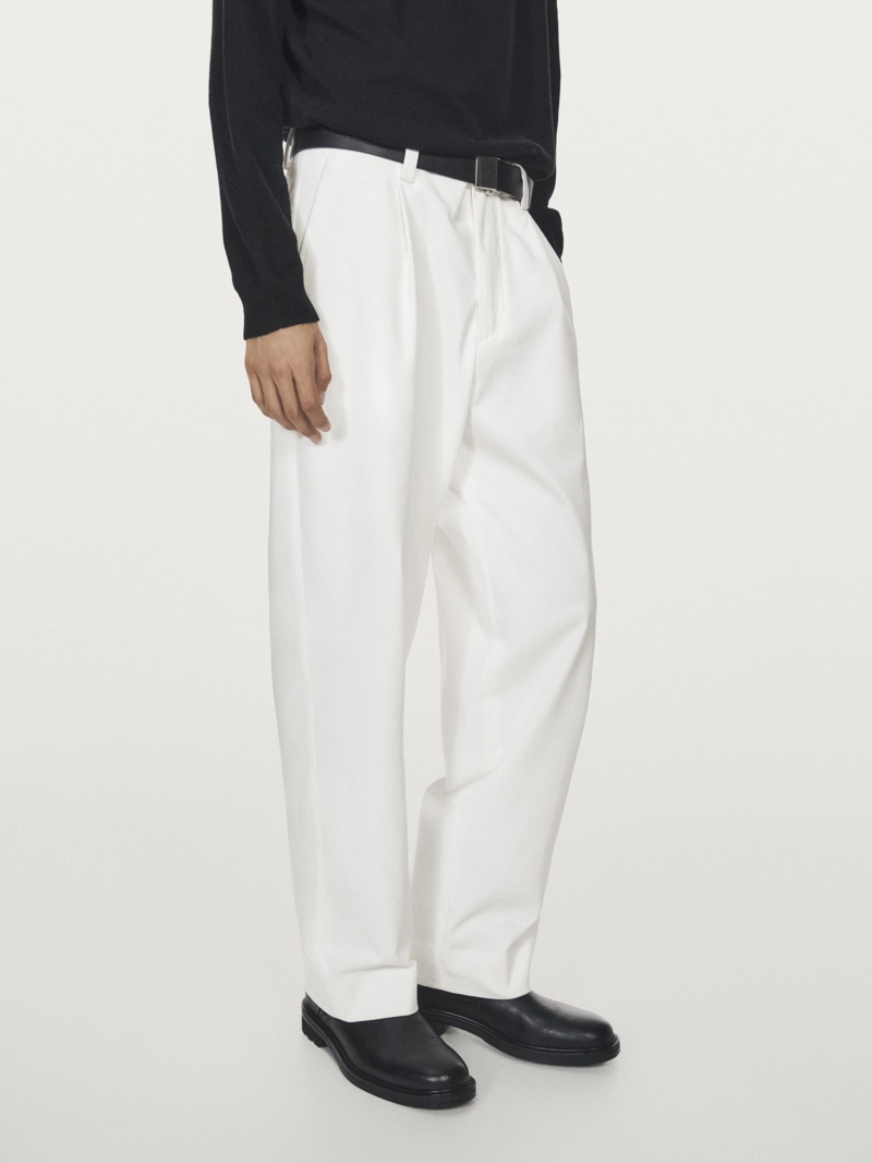 Широкие брюки с защипами - limited