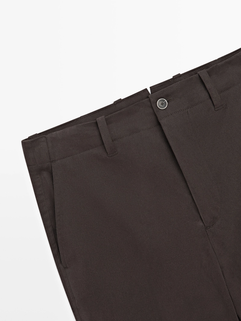 Брюки широкие с карманами - limited