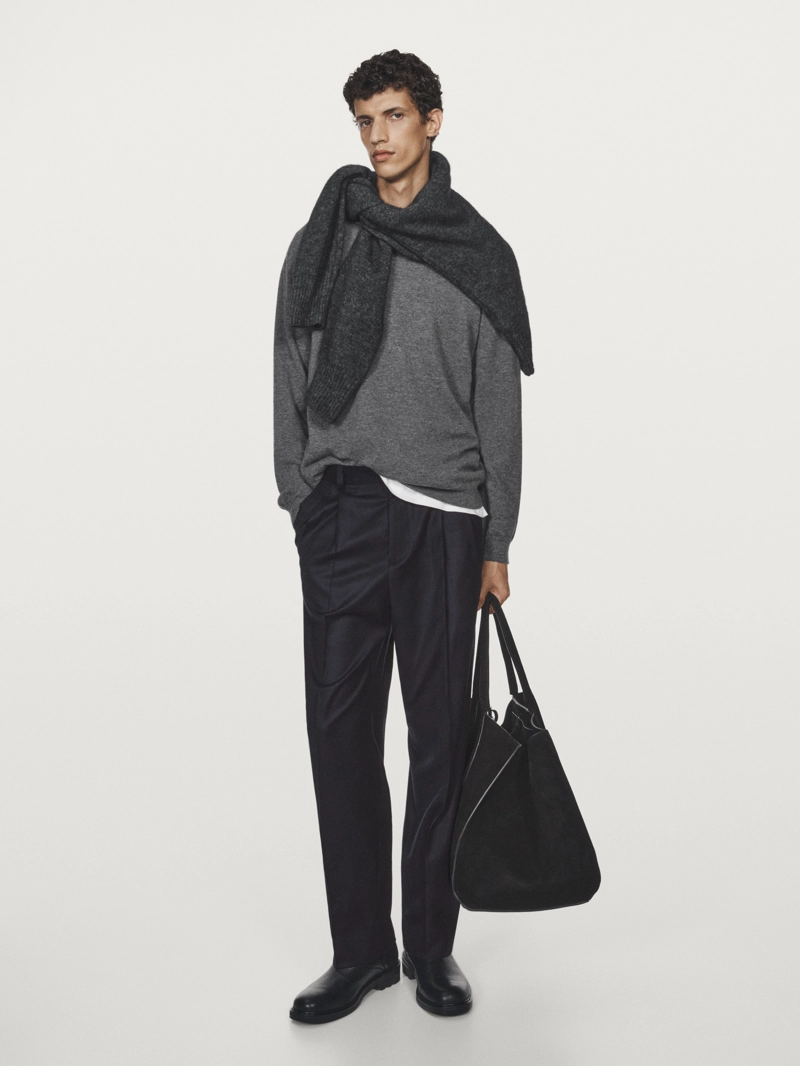 Брюки из фланели с ламками - limited