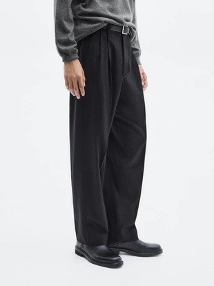 Купить Massimo Dutti Брюки из фланели с ламками - LIMITED