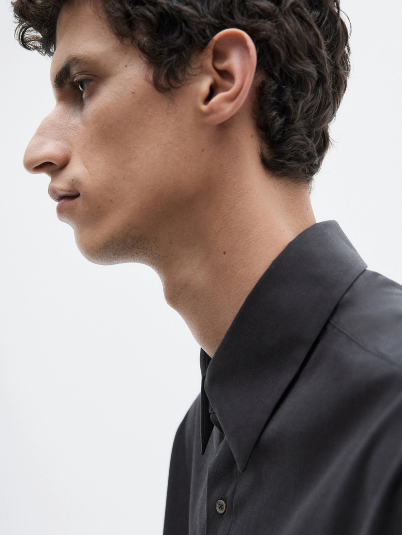 Рубашка из 100% хлопка свободного кроя - limited