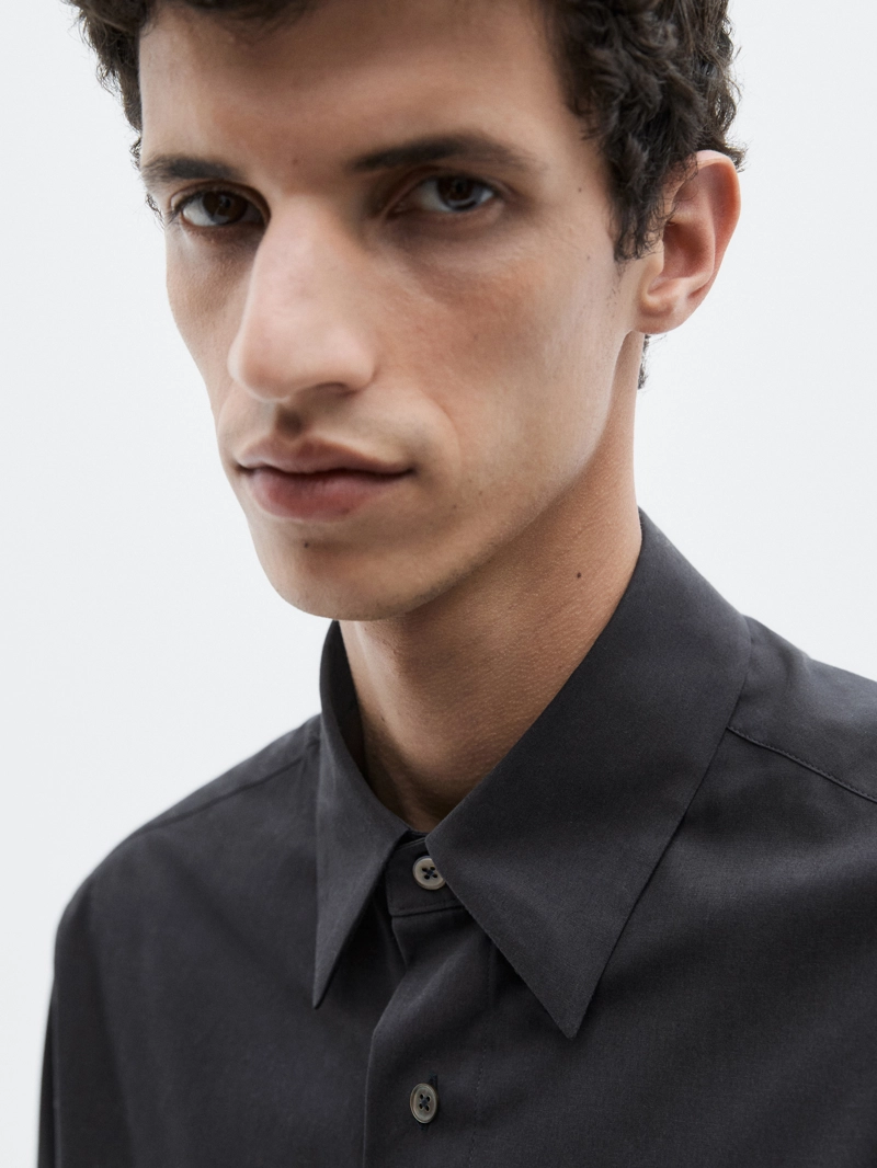 Рубашка из 100% хлопка свободного кроя - limited