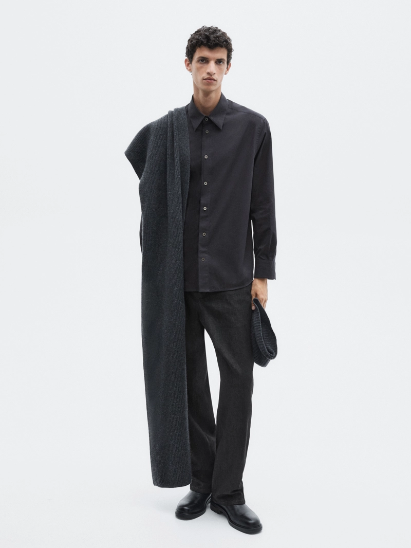 Рубашка из 100% хлопка свободного кроя - limited