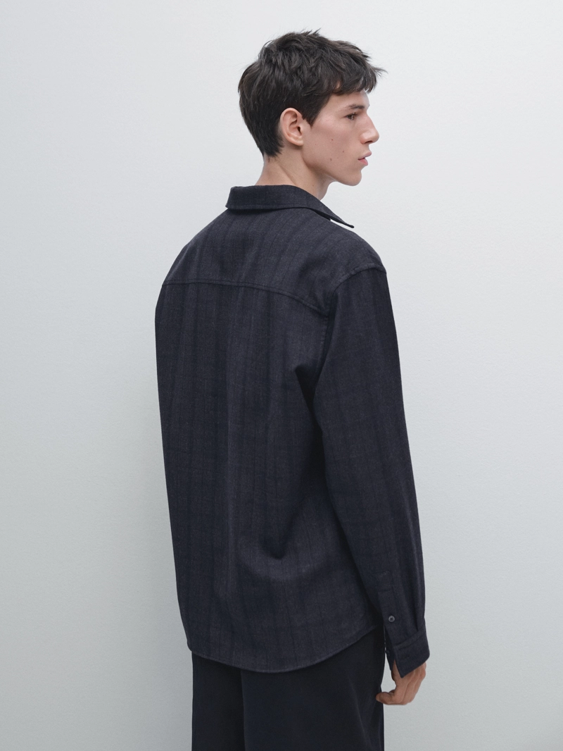 Рубашка в клетку с регулярной посадкой