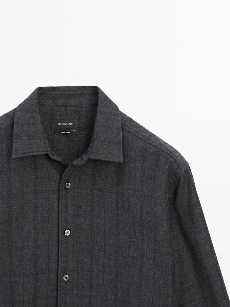 Рубашка в клетку с регулярной посадкой