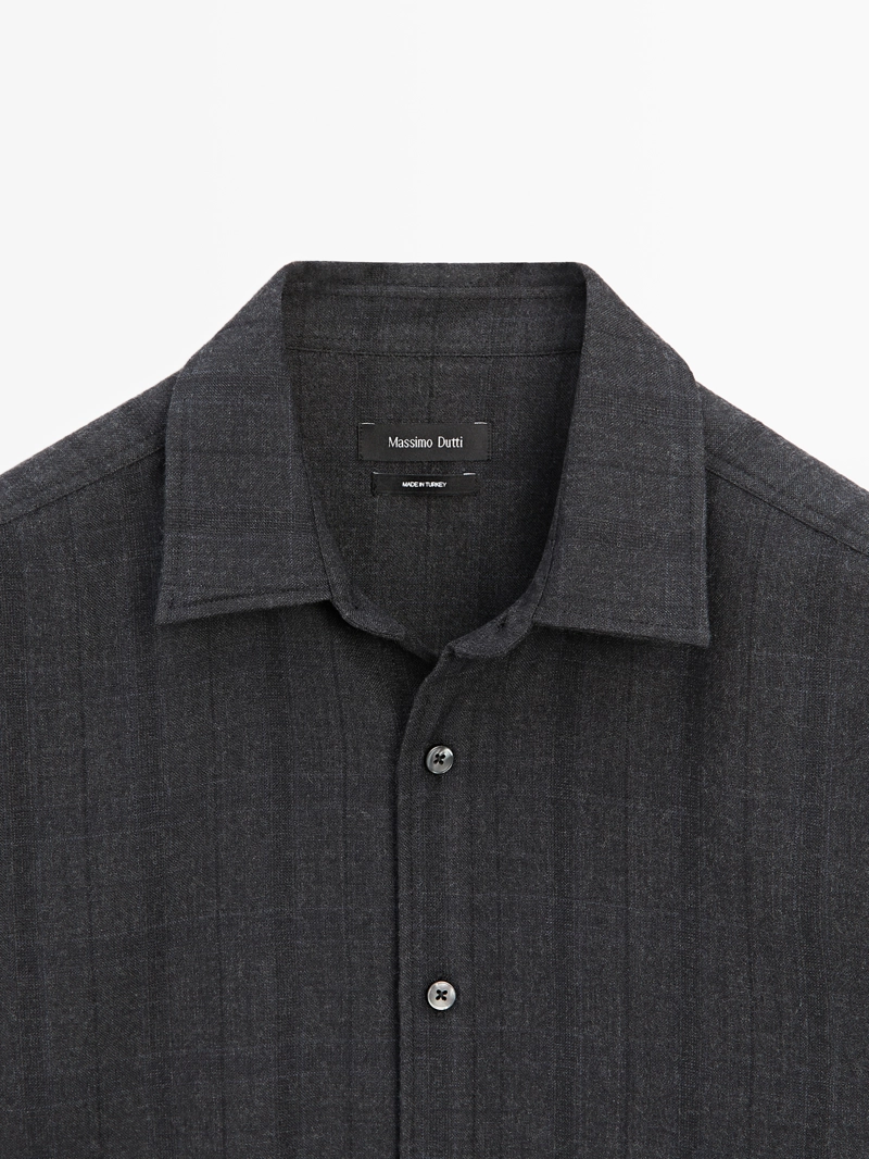 Рубашка в клетку с регулярной посадкой