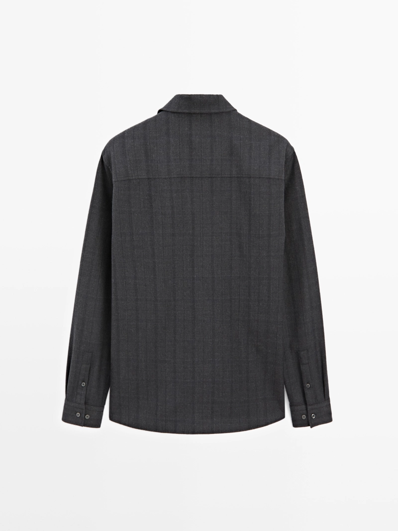 Рубашка в клетку с регулярной посадкой