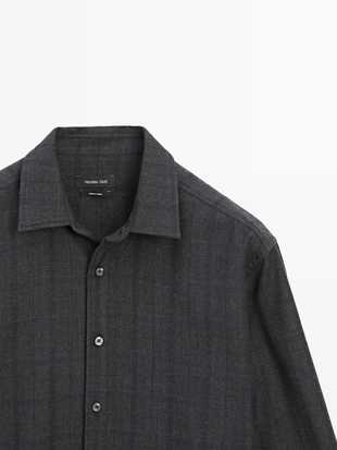 Купить Massimo Dutti Рубашка в клетку с регулярной посадкой