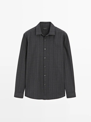 Рубашка в клетку с регулярной посадкой- Заказать в России