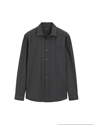 Рубашка в клетку с регулярной посадкой- Заказать в России