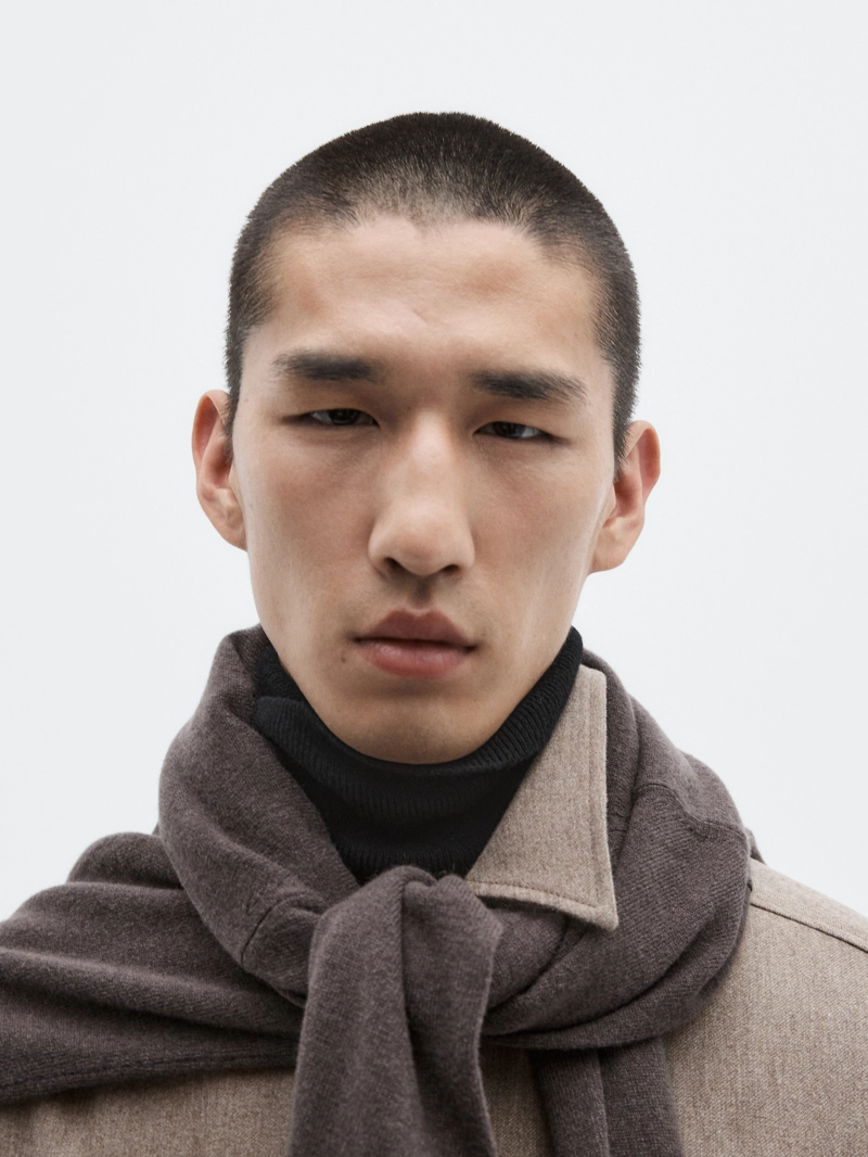 Рубашка-овершерт из шерстяной смеси с карманами - limited