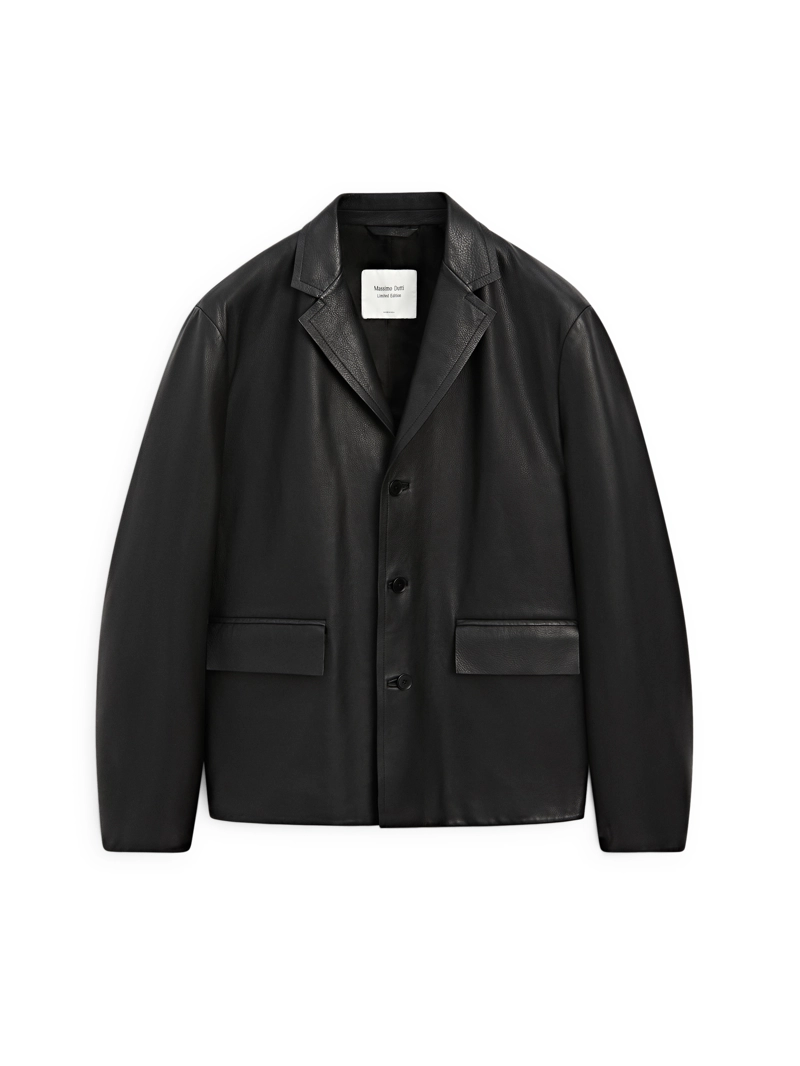Пиджак из натуральной кожи нубук — limited