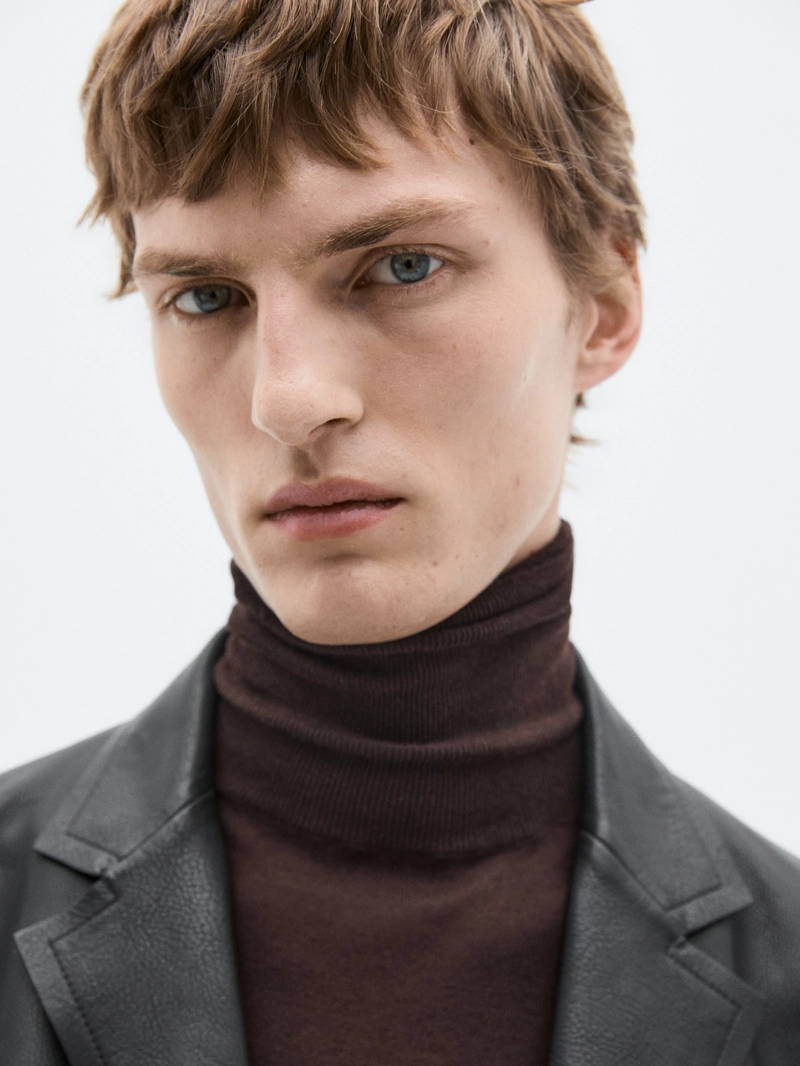 Пиджак из натуральной кожи нубук — limited