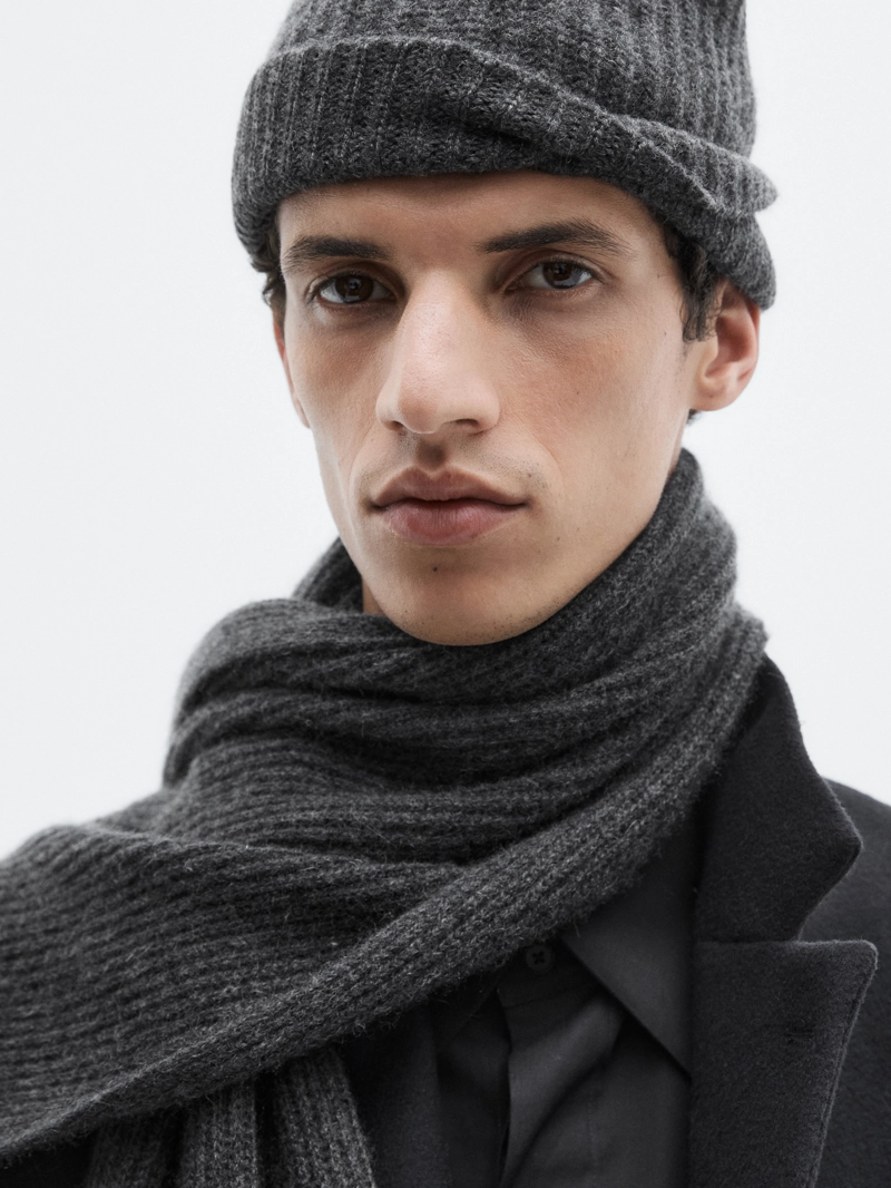 Длинное пальто из шерстяной смеси с лацканами - limited