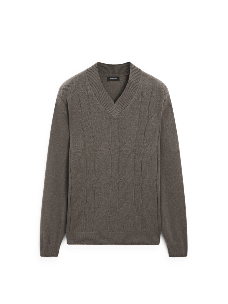 Свитер из вязаной шерстяной смеси - limited