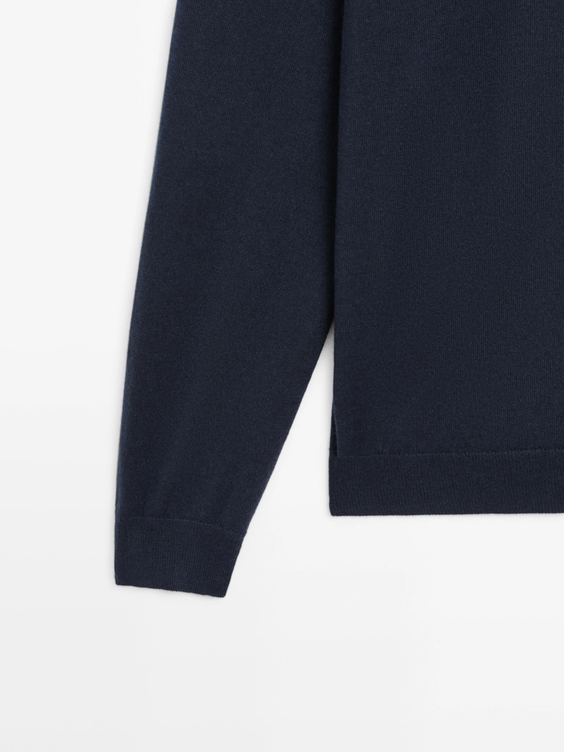 Свитер из 100% кашемира с круглым вырезом - limited