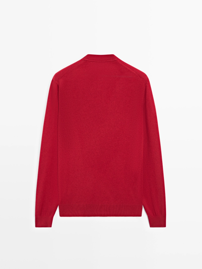 Свитер из шерсти и кашемира вязаный - лимитированный