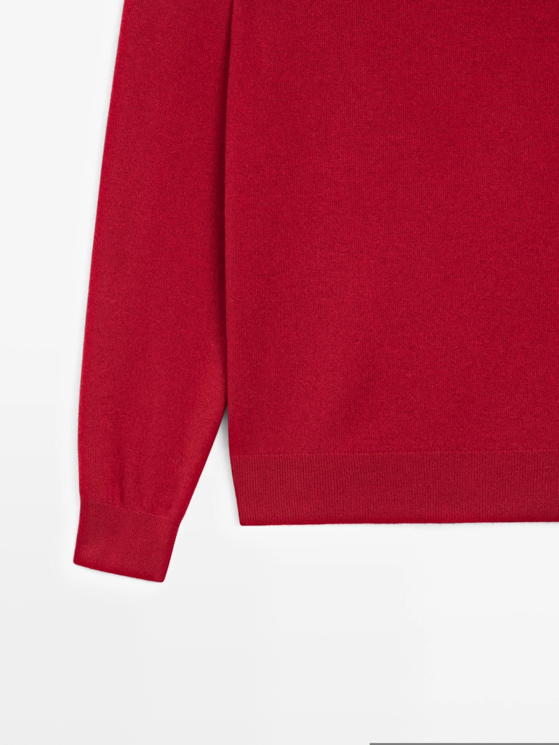 Свитер из шерсти и кашемира вязаный - лимитированный