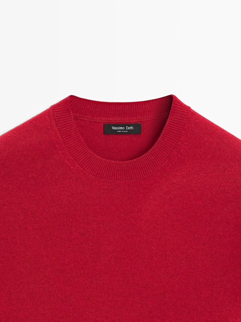 Свитер из шерсти и кашемира вязаный - лимитированный