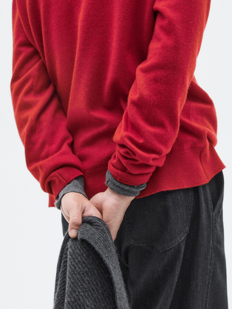 Свитер из шерсти и кашемира вязаный - лимитированный