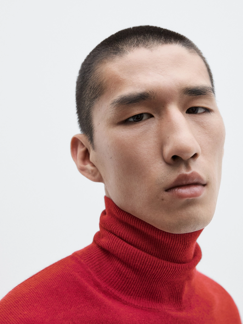 Свитер из шерсти и кашемира с высоким воротником - limited