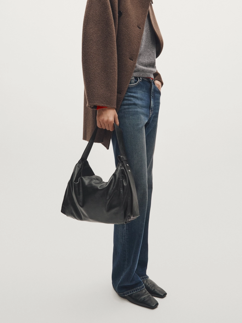 Сумка через плечо из натуральной кожи nappa