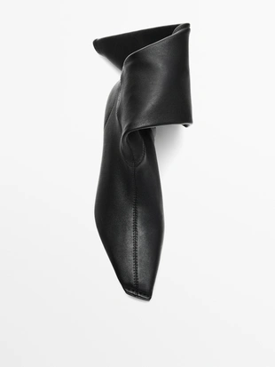 BLACK|1038/650 - Massimo Dutti Туфли на каблуке STRETCH - LIMITED