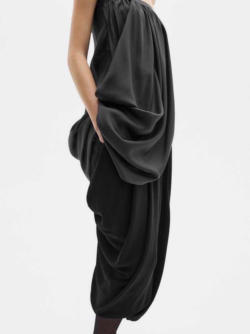 Юбка миди с драпировкой - limited