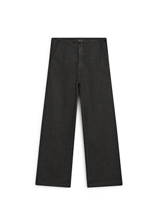 Джинсы с высокой талией широкие- Заказать в России