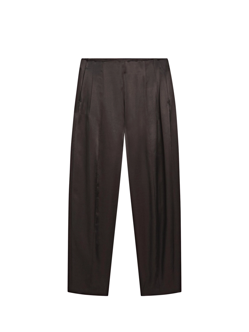 Брюки свободного кроя из атласа - limited