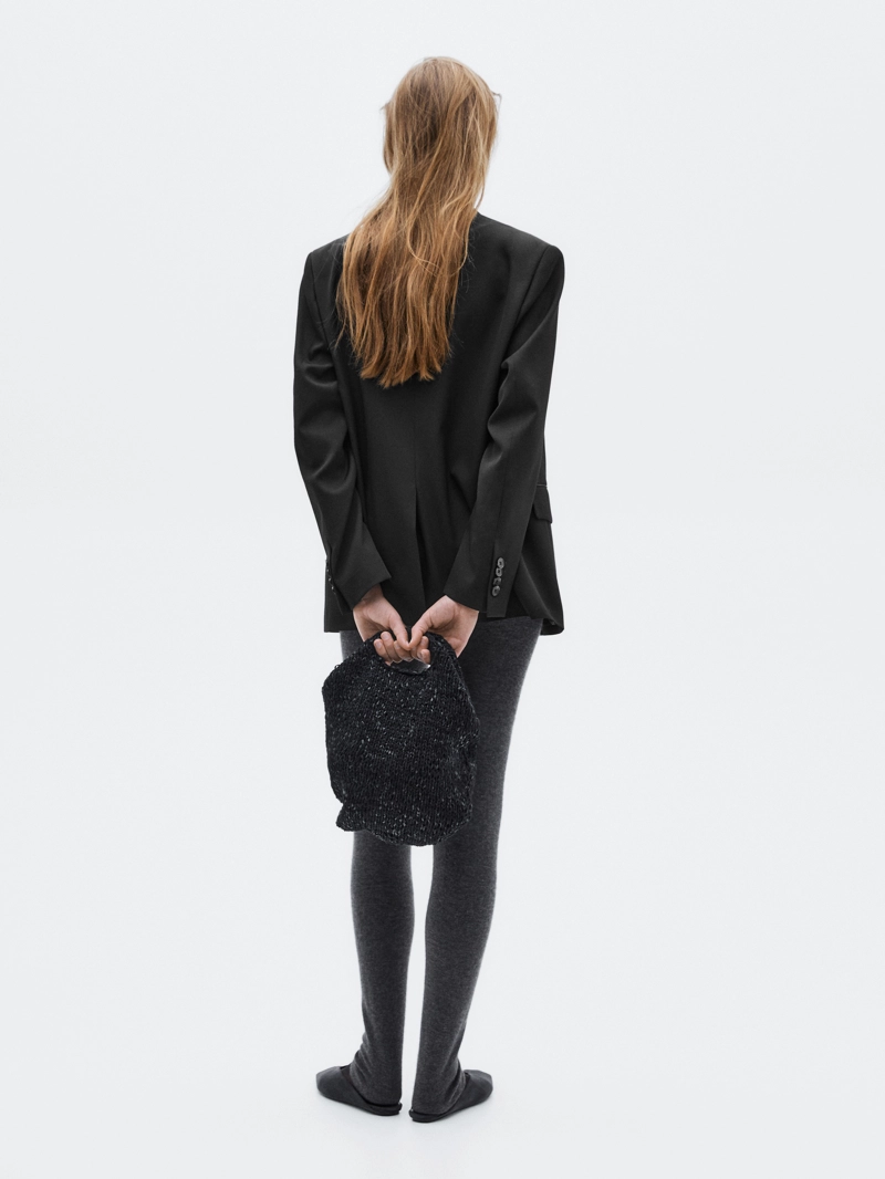 Пиджак из 100% шерсти с разрезной лацканной - limited