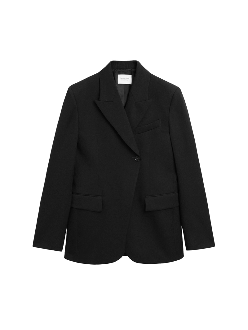 Пиджак из 100% шерсти с разрезной лацканной - limited